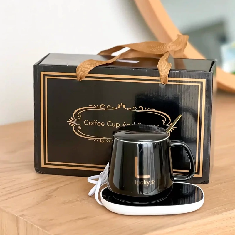 ماگ لاکی مدل Warmer Plus به همراه صفحه گرم کن برقی و جعبه مخصوص هدیه