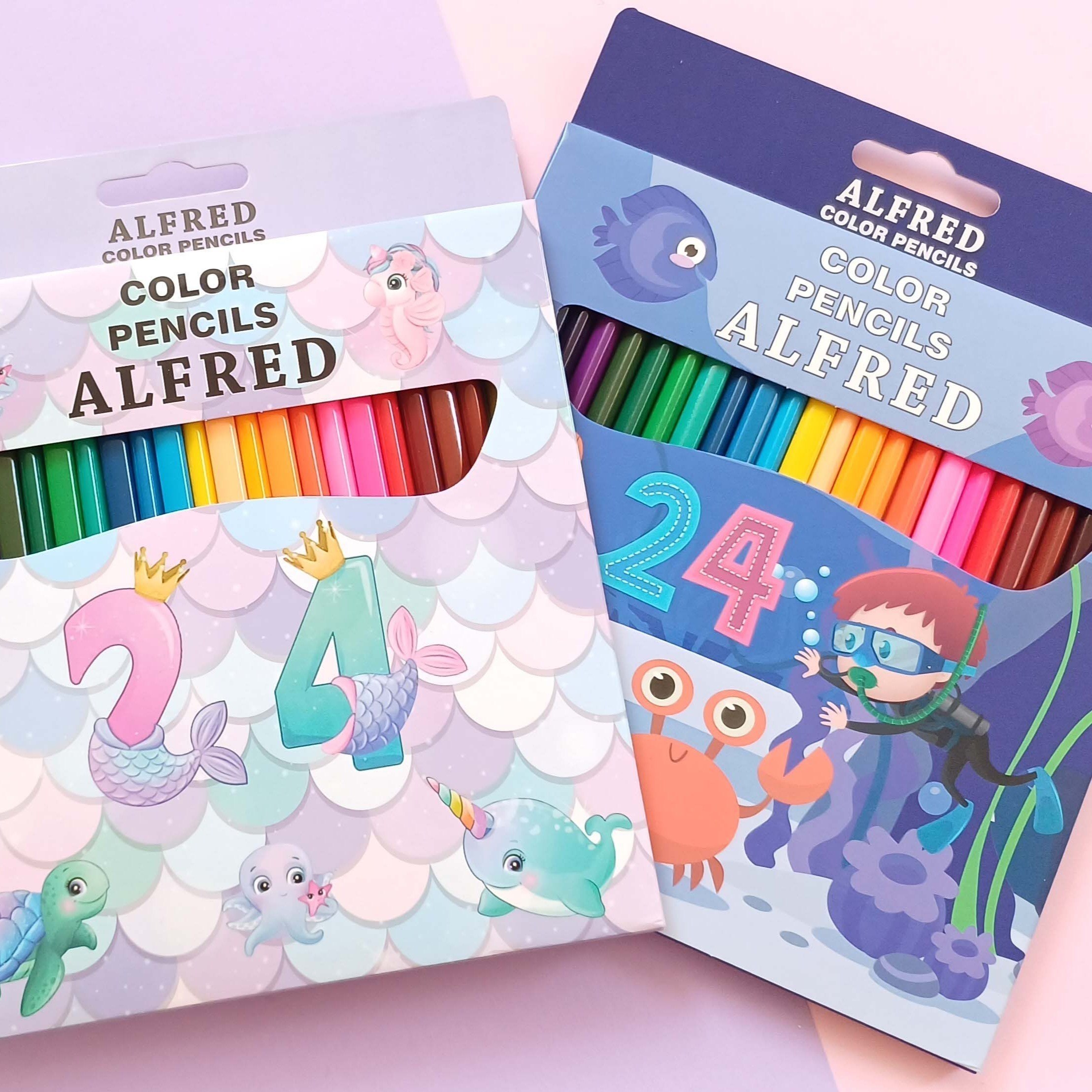 مدادرنگی 24 رنگ آلفرد alfred